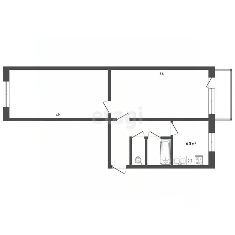 2-к кв. Алтайский край, Калманский район, с. Новороманово ул. ... - Фото 2