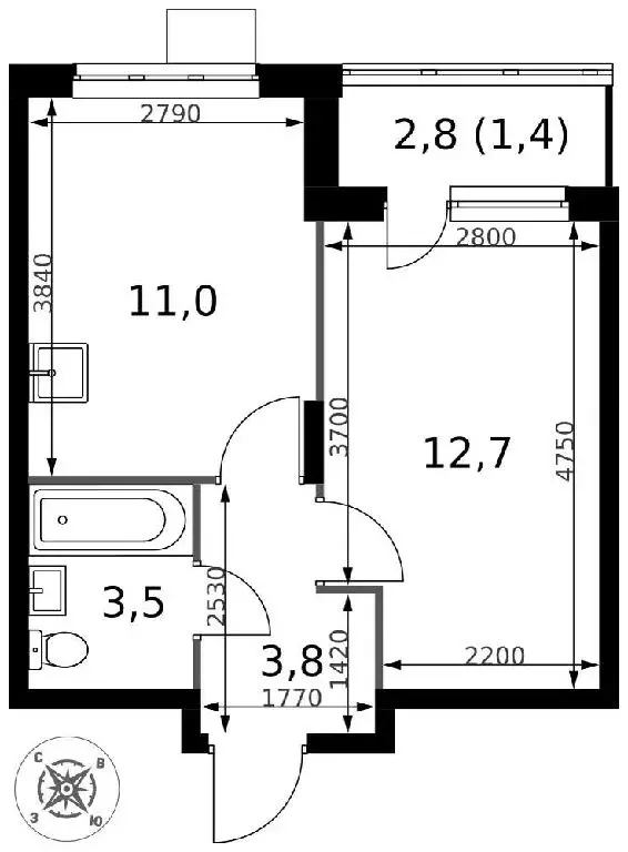 Продается 1-комнатная квартира - Фото 1