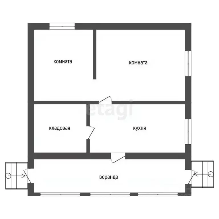 Дом в Смоленская область, Дорогобуж ул. Исаева, 17 (46 м) - Фото 2