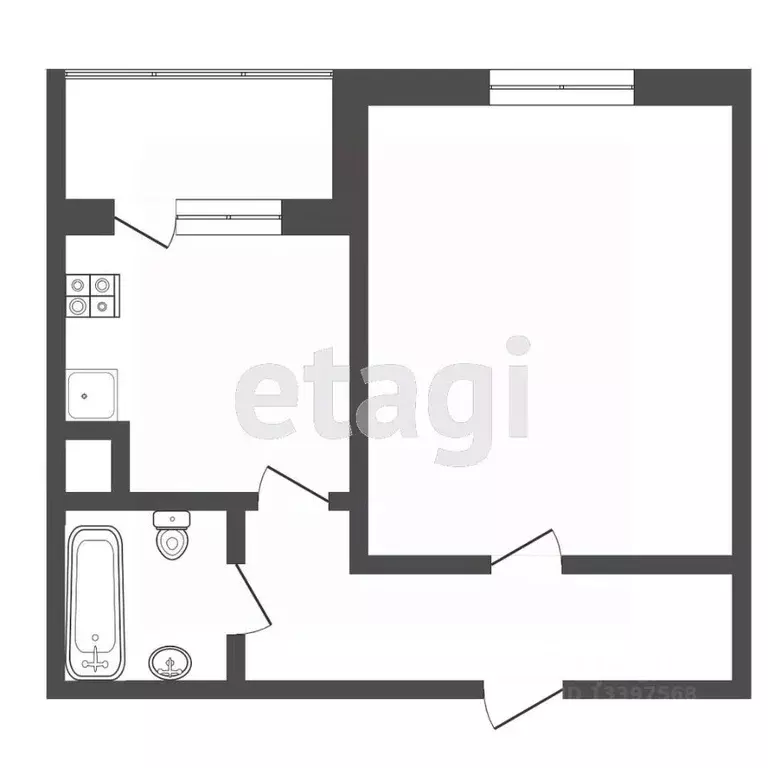 1-к кв. Тверская область, Тверь ул. Медовая, 9 (39.0 м) - Фото 2