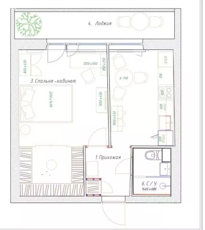 1-комнатная квартира: Москва, Скаковая улица, 34к3 (40 м) - Фото 1