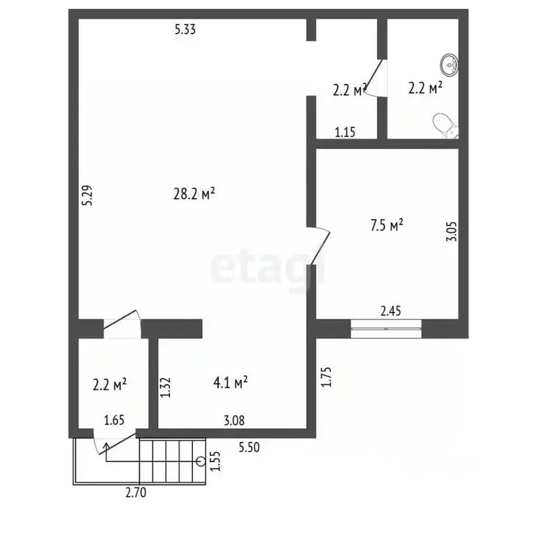 Офис в Омская область, Омск Почтовая ул., 25 (48 м) - Фото 2