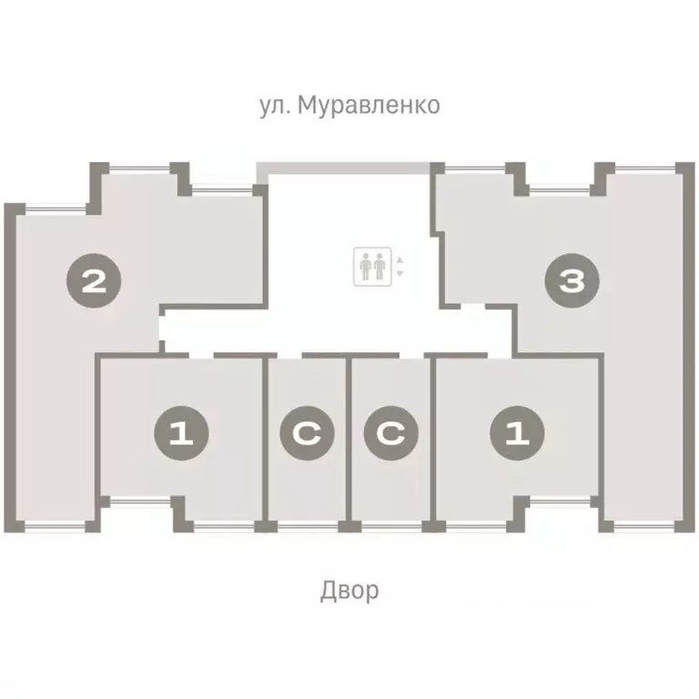 Студия Тюменская область, Тюмень ул. Муравленко, 9к3 (20.07 м) - Фото 1