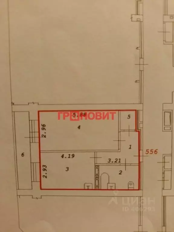 1-к кв. Новосибирская область, Новосибирск Военная ул., 16 (42.3 м) - Фото 1