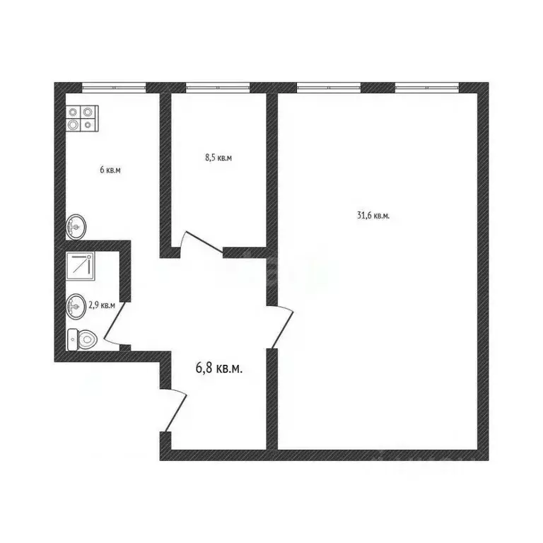 3-к кв. Алтайский край, Бийск ул. Имени Героя Советского Союза ... - Фото 2