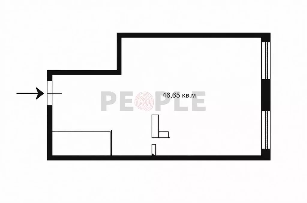 2-к кв. Москва ул. Трехгорный Вал, 14С1 (46.65 м) - Фото 2