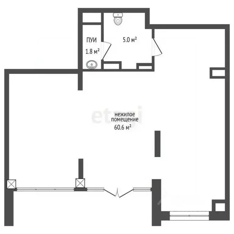 Помещение свободного назначения в Тюменская область, Тюмень ул. ... - Фото 2