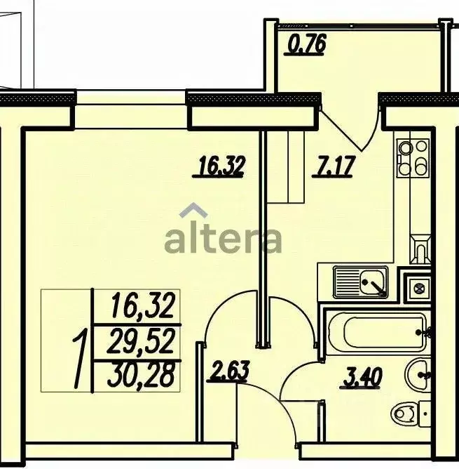 1-к кв. Татарстан, Пестречинский район, Шигалеевское с/пос, с. Новое ... - Фото 2