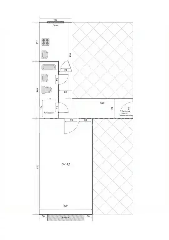 1-к кв. Москва Братская ул., 27К2 (34.6 м) - Фото 2