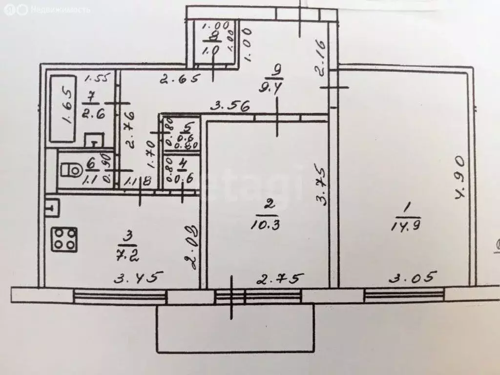 2-комнатная квартира: Тверская область, Калининский муниципальный ... - Фото 1