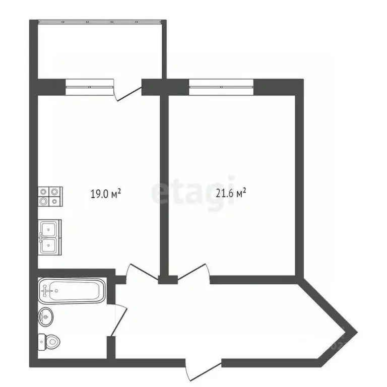1-к кв. Костромская область, Кострома бул. Маршала Василевского, 11к1 ... - Фото 2