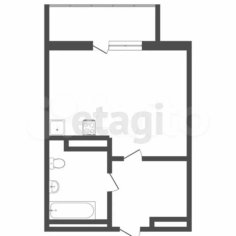 Квартира-студия, 24,6 м, 8/16 эт. - Фото 0