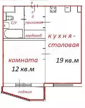 1-к. квартира, 40 м, 5/26 эт. - Фото 0