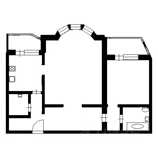 2-к кв. Москва ул. Каховка, 18к1 (70.9 м) - Фото 1