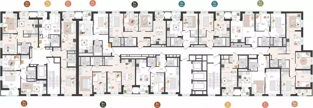 2-к кв. Пермский край, Пермь ул. Куфонина, 1 (44.4 м) - Фото 1