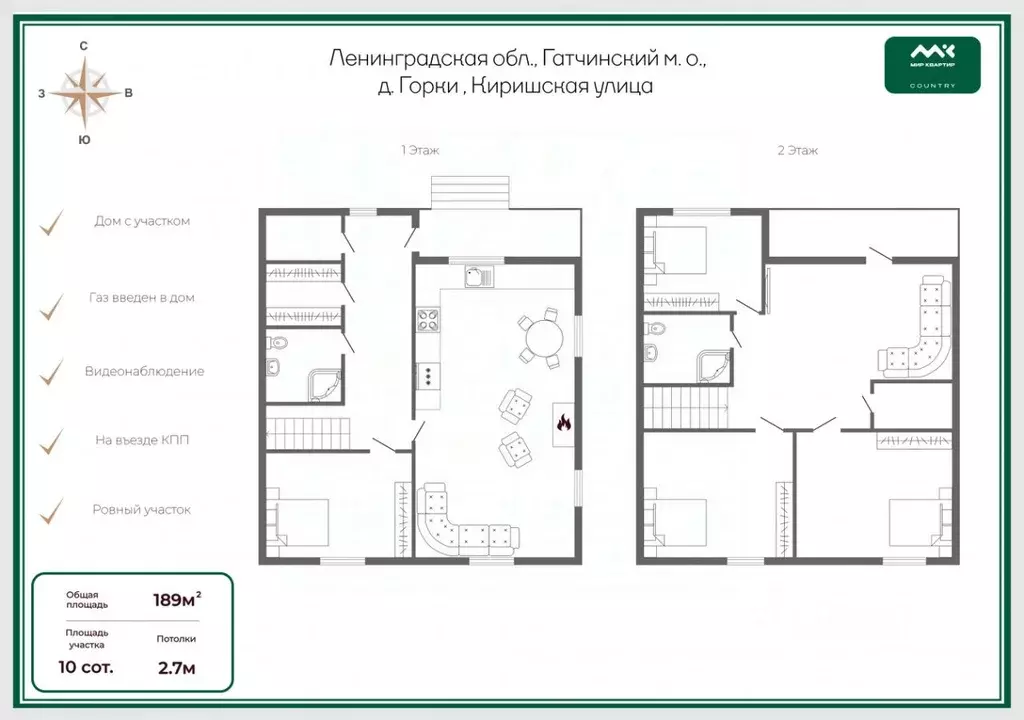 Дом в Ленинградская область, Гатчинский муниципальный округ, д. Горки ... - Фото 2