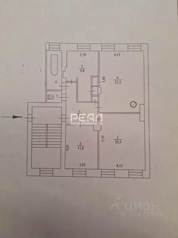 Комната Ленинградская область, Гатчина Красноармейский просп., 42 ... - Фото 2