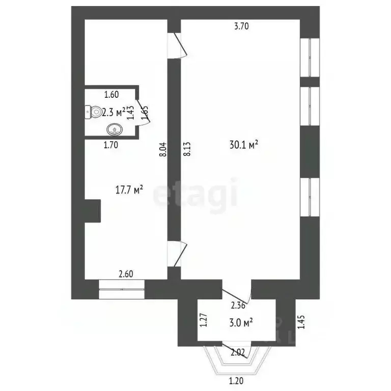 Помещение свободного назначения в Тюменская область, Тюмень ул. ... - Фото 1