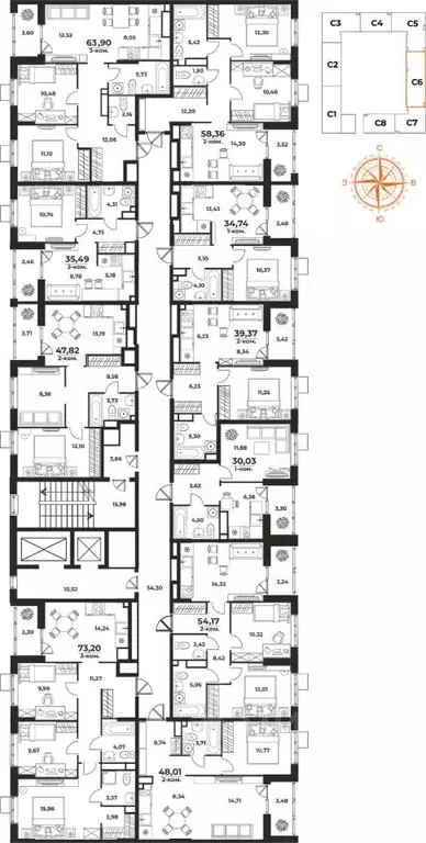 1-к кв. Хабаровский край, Хабаровск Брянский пер. (30.03 м) - Фото 2
