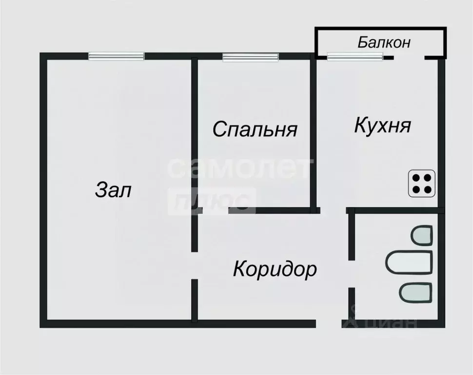 2-к кв. Рязанская область, Кораблино Покровский-1 мкр, 2 (50.8 м) - Фото 2