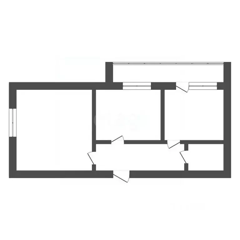 2-к кв. Амурская область, Благовещенск Комсомольская ул., 89 (54.6 м) - Фото 2