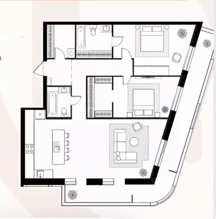 3-к кв. Москва ул. Эдуарда Стрельцова, 2к2 (112.0 м) - Фото 2