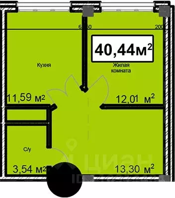1-к кв. Ставропольский край, Ессентуки ул. Благодатная, 24 (40.44 м) - Фото 0