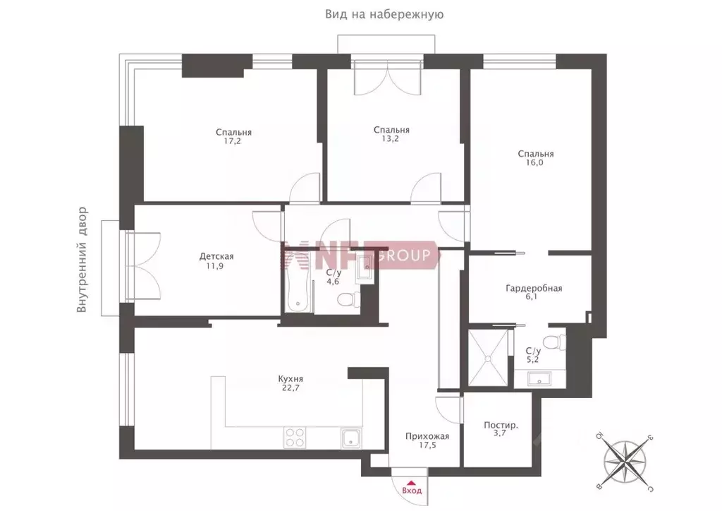 5-к кв. Москва Волоколамское ш., 71/13к1 (119.6 м) - Фото 1