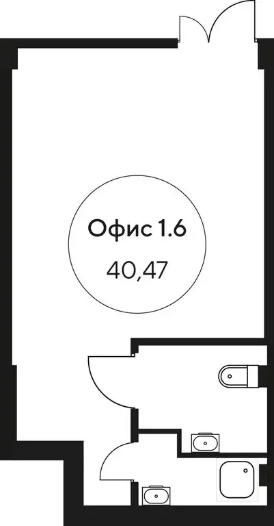 Офис (40.47 м) - Фото 1