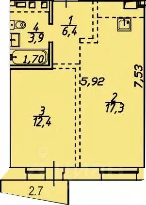 1-к кв. Иркутская область, Иркутский район, Маркова рп, Стрижи кв-л 15 ... - Фото 0