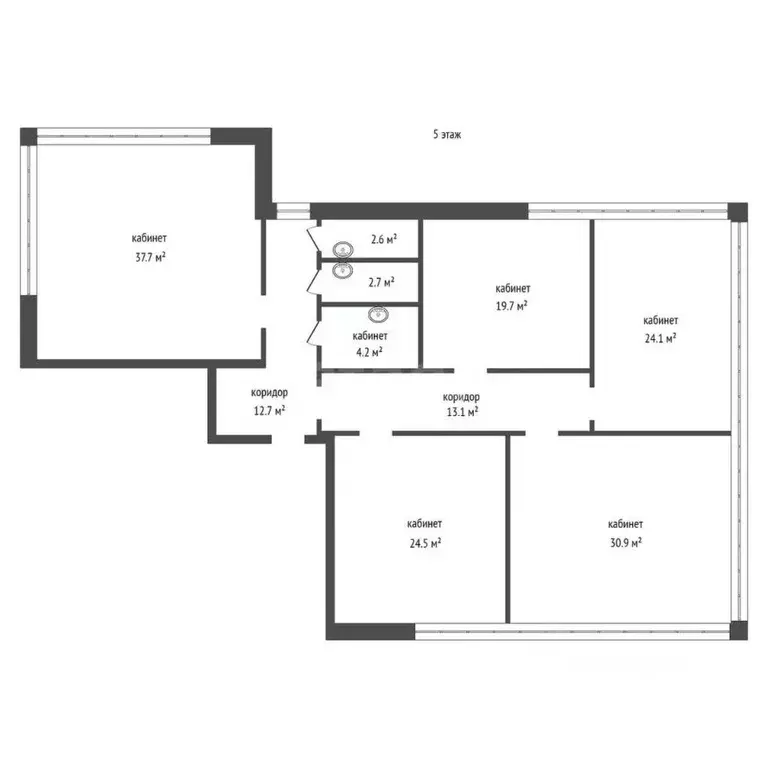 Офис в Красноярский край, Красноярск ул. Ады Лебедевой, 107Б (985 м) - Фото 2