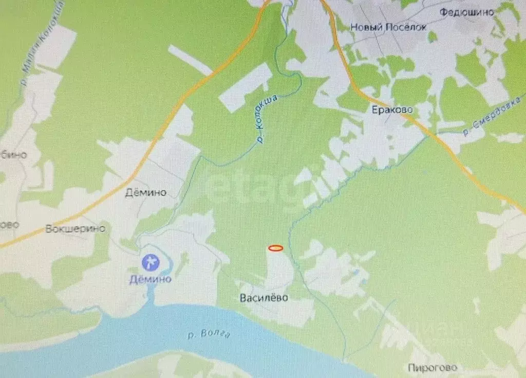 Участок в Ярославская область, Рыбинский муниципальный округ, д. ... - Фото 1