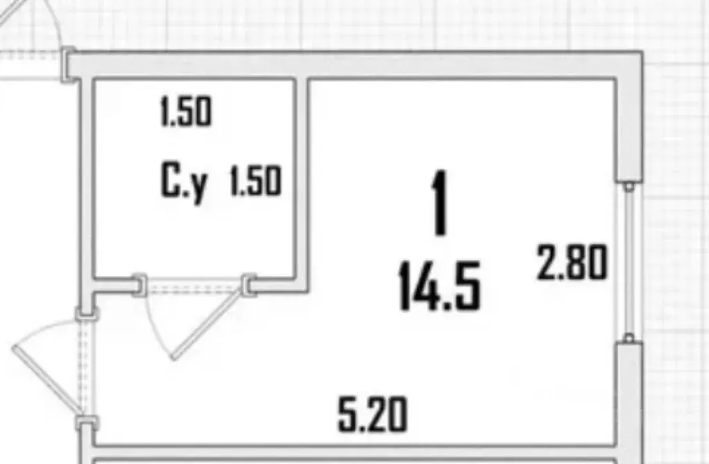 Студия Москва пер. Огородная Слобода, 10 (14.5 м) - Фото 1