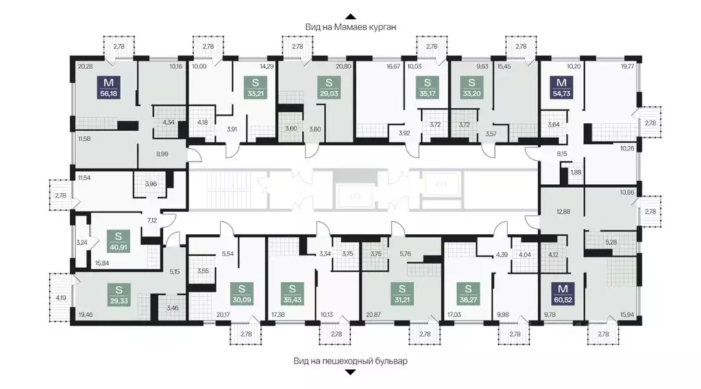 2-к кв. Волгоградская область, Волгоград просп. Имени В.И. Ленина, 59Г ... - Фото 2
