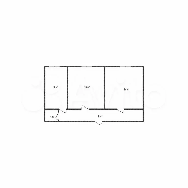 2-к. квартира, 55 м, 8/9 эт. - Фото 0