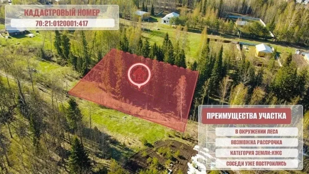 Участок в Томская область, Томск пос. Родионово,  (15.0 сот.) - Фото 2