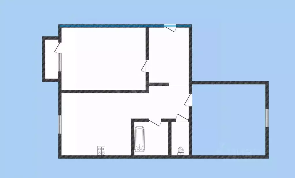 2-к кв. Иркутская область, Ангарск 30-й кв-л, 7 (48.5 м) - Фото 2