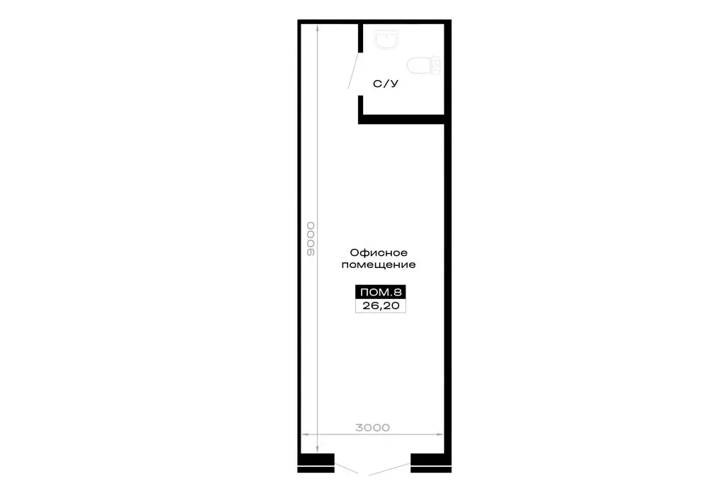 Помещение свободного назначения (26.2 м) - Фото 2