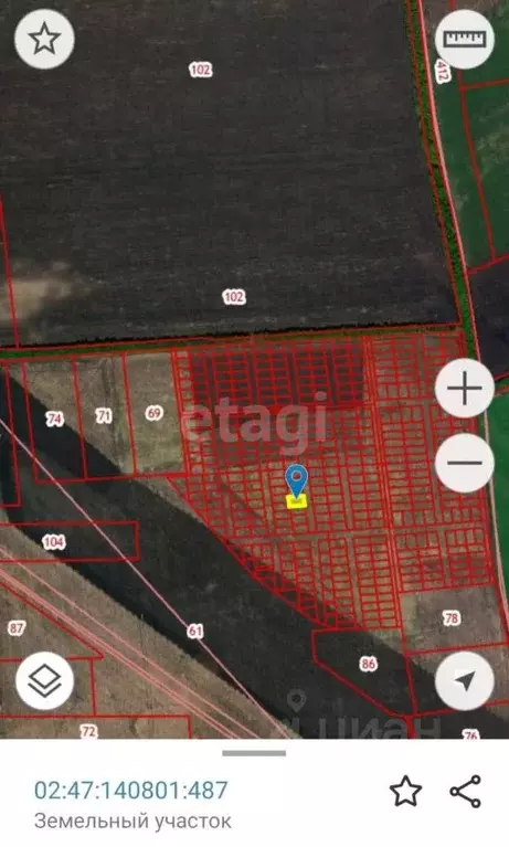 Участок в Башкортостан, Уфимский район, Таптыковский сельсовет, с. ... - Фото 2