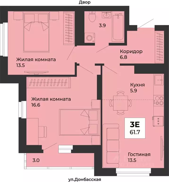 3-к кв. Свердловская область, Екатеринбург Уралмаш жилрайон, ул. ... - Фото 1