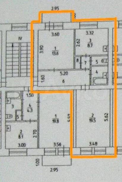 2-к. квартира, 56,7 м, 4/5 эт. - Фото 0