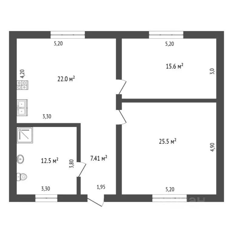 Коттедж в Тюменская область, Тюменский муниципальный округ, с. ... - Фото 2