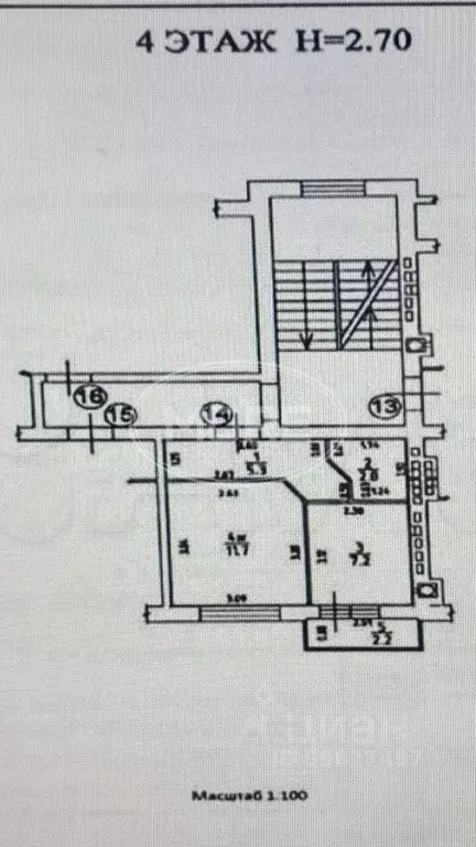 1-к кв. Калининградская область, Гурьевск бул. Пражский, 14 (30.0 м) - Фото 2