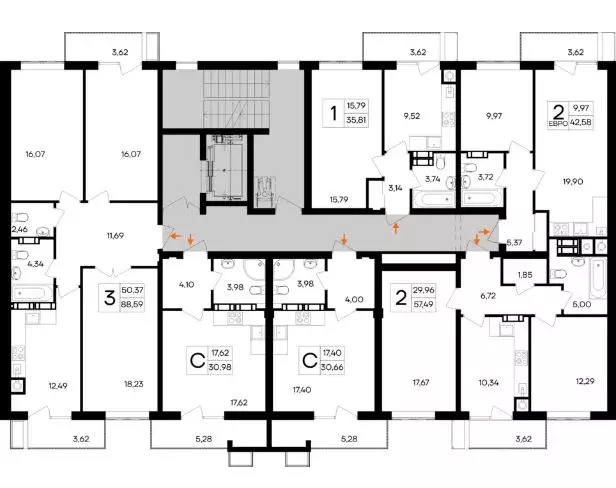 3-к кв. Крым, Симферопольский район, Гвардейское пгт, Республика жилой ... - Фото 1