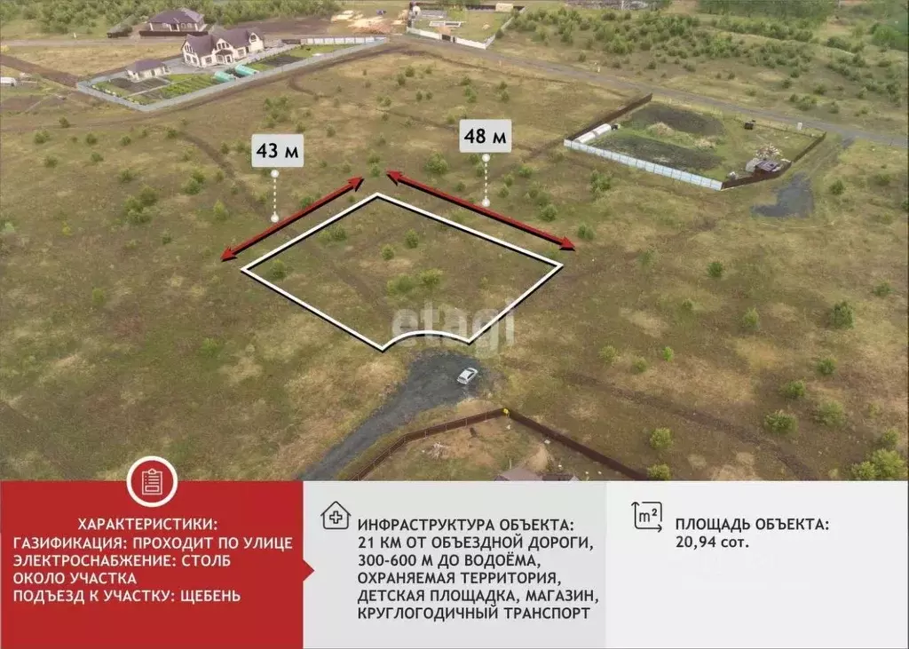 Участок в Тюменская область, Тюменский район, Новокаменский кп  (20.9 ... - Фото 1