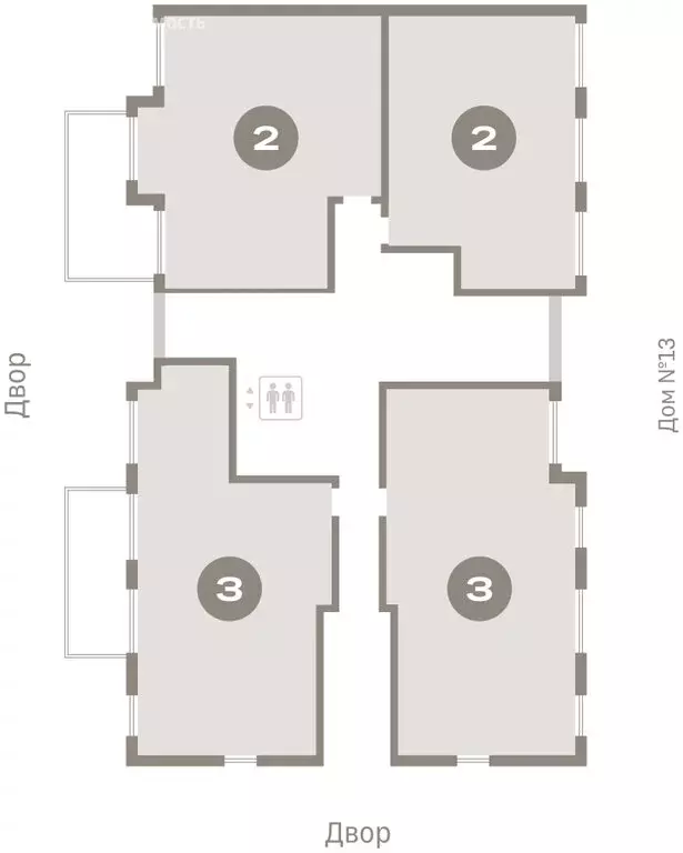 3-комнатная квартира: Новоселье, ЖК Брусника (81.22 м) - Фото 2