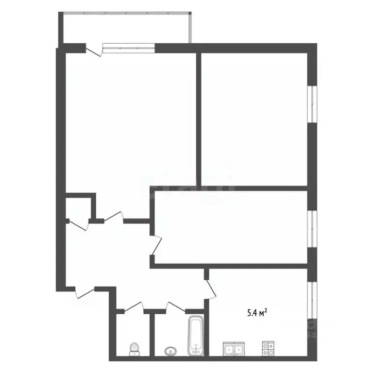 3-к кв. Мордовия, Рузаевка ул. Ленина, 30 (49.9 м) - Фото 1