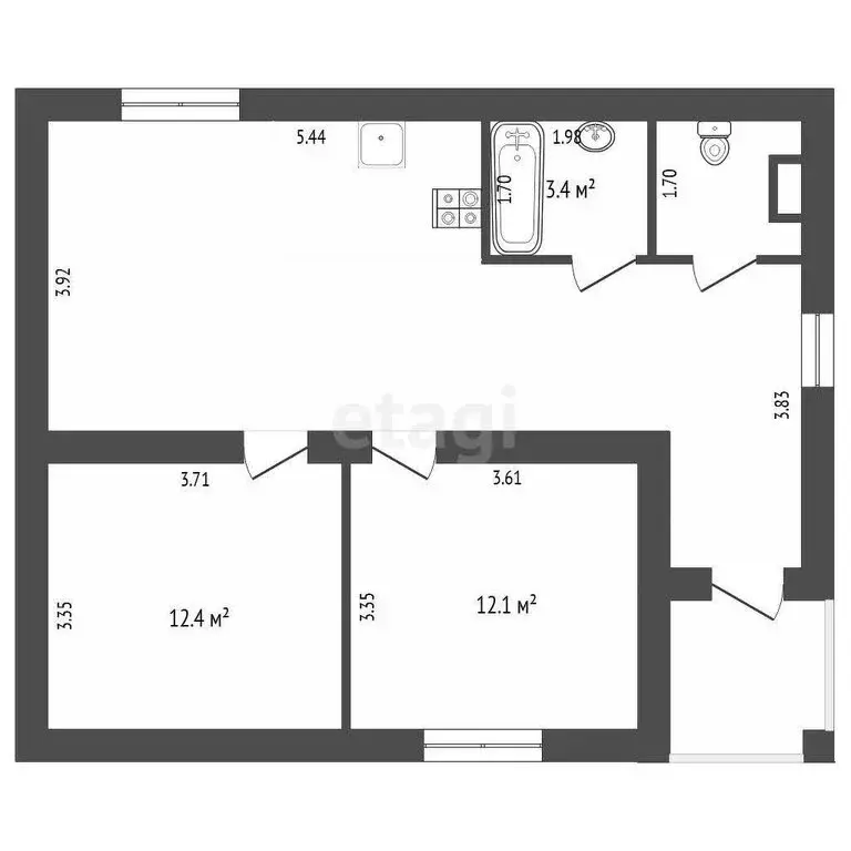 Дом в Тюмень, СНТ Электрон, Светлая улица (70 м) - Фото 0