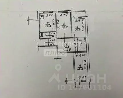 3-к кв. Липецкая область, Липецк бул. Имени Павла Шубина, 8А (85.3 м) - Фото 2