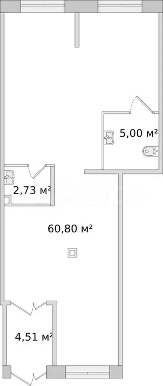 Продам помещение свободного назначения, 73.04 м - Фото 0